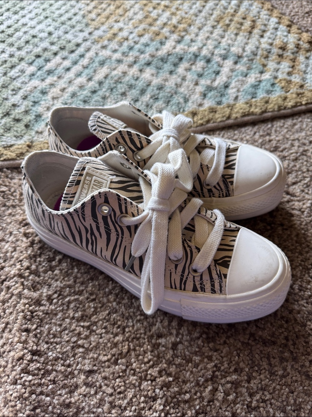 zebra print converse